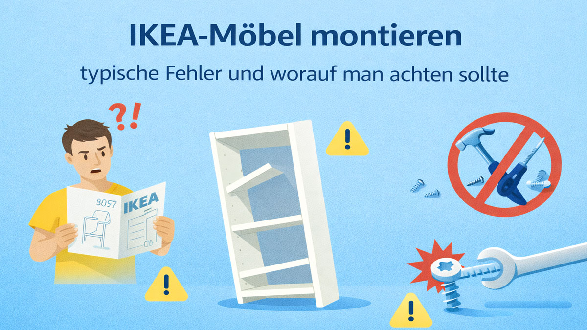 IKEA-Möbel montieren – typische Fehler vermeiden